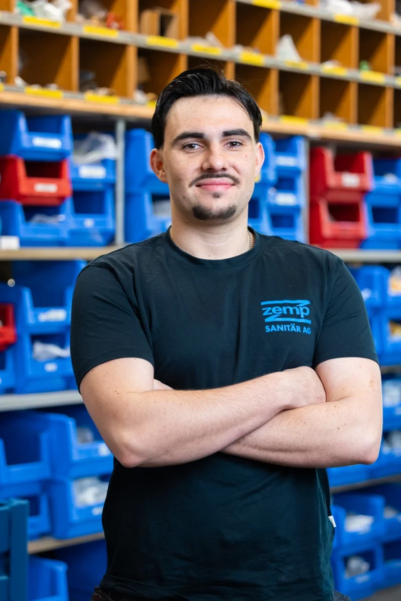 Linus Pica Mouralinho, Chefmonteur Sanitär FA, Lehrlingsverantwortlicher